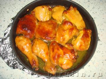 Запеченая курица с медом и карри. Фото 6