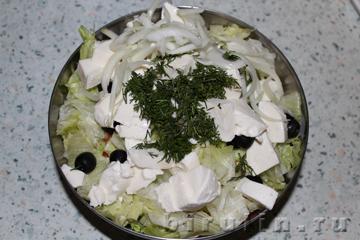 Греческий салат. Фото 6