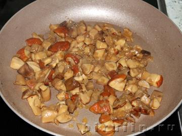 Запеченный картофель с грибами, языком и сыром. Фото 8