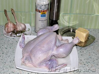Курица запеченная в духовке. Ингредиенты.